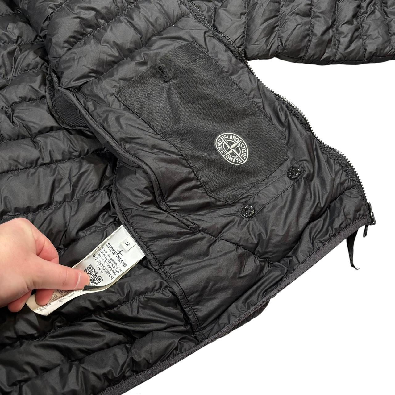 Stone island garment dyed micro yarn down puffer jacket (M)