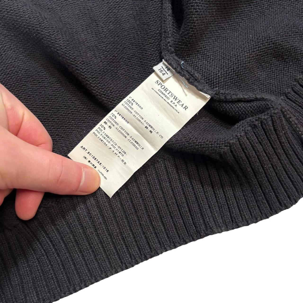 CP Company SS 2009 heavyweight wool knit zip up hoodie with nylon hood (S)