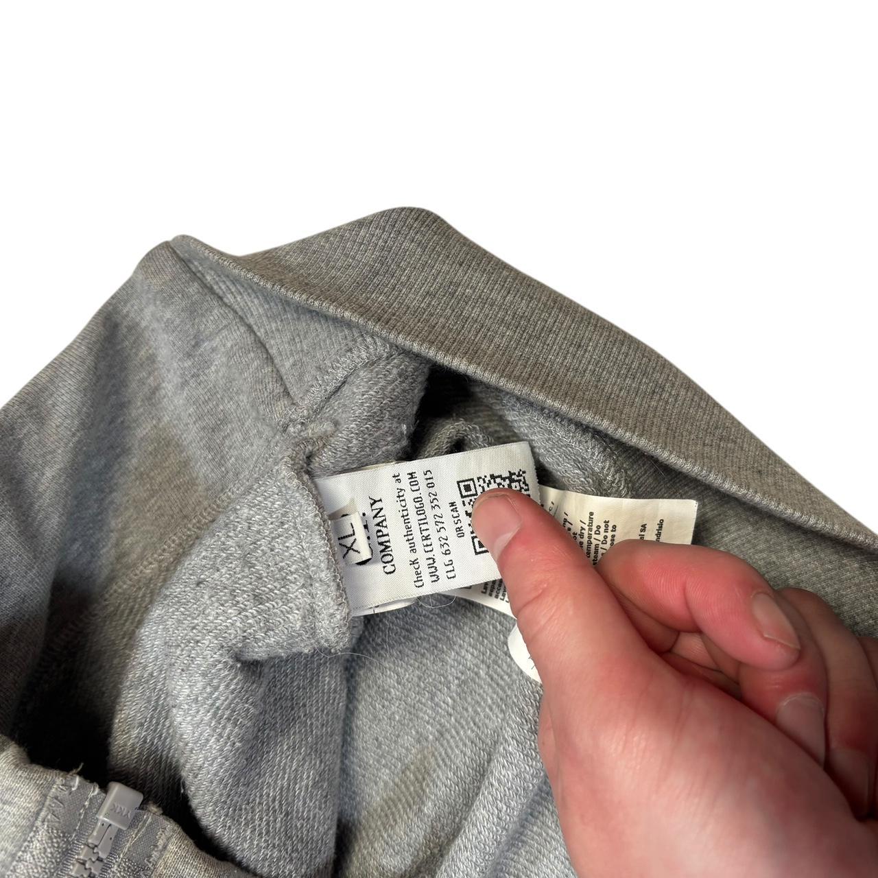 CP Company grey zip up goggle hoodie (XL)