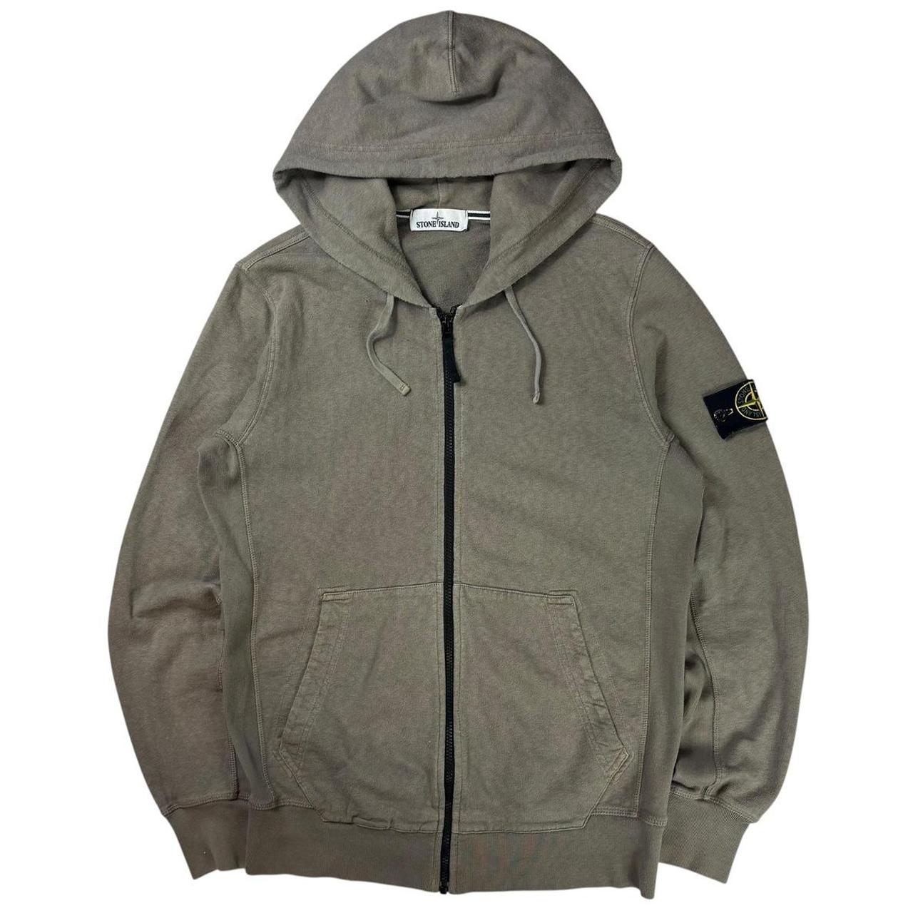 Stone island zip up hoodie (L)