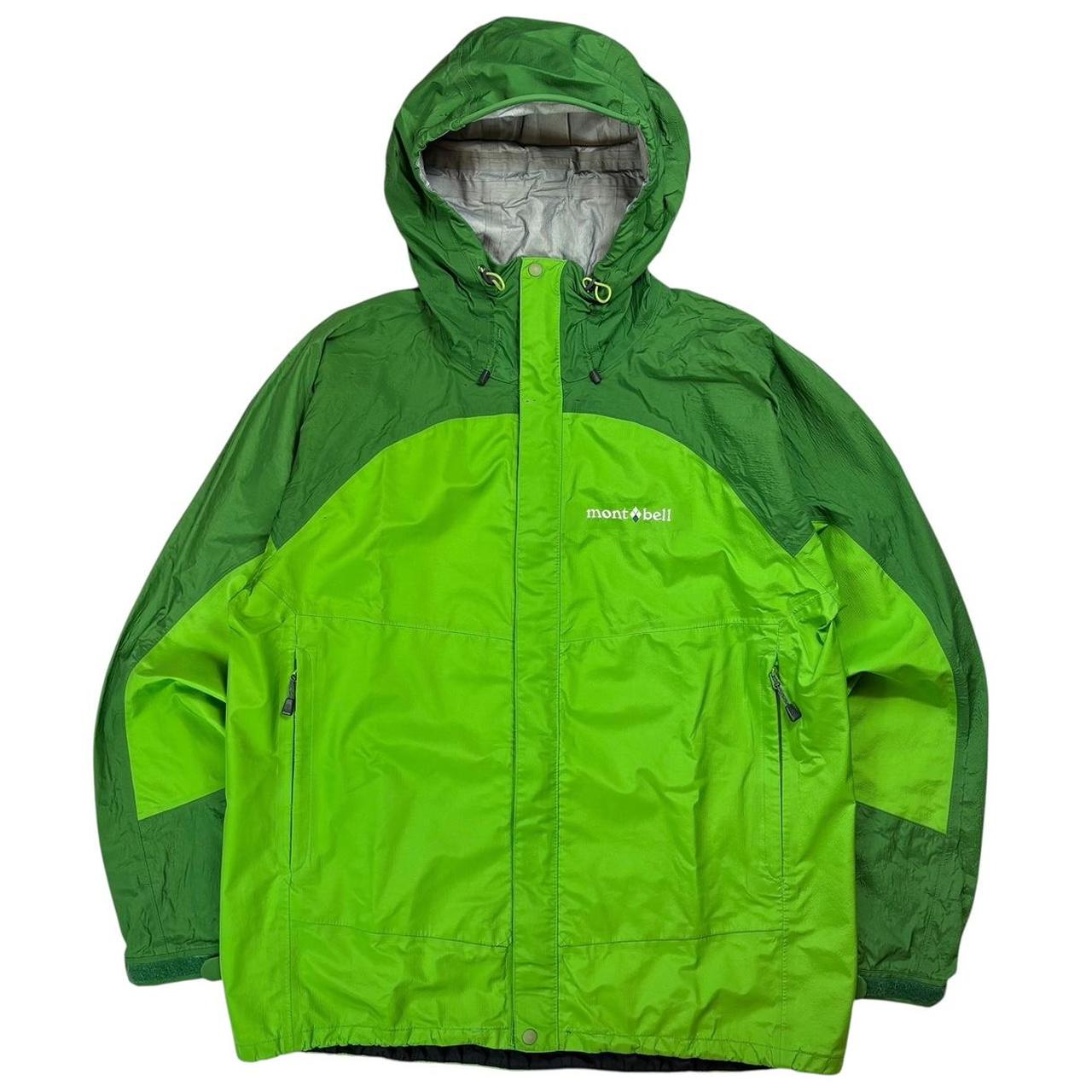 Montbell two tone green windbreaker jacket (M)