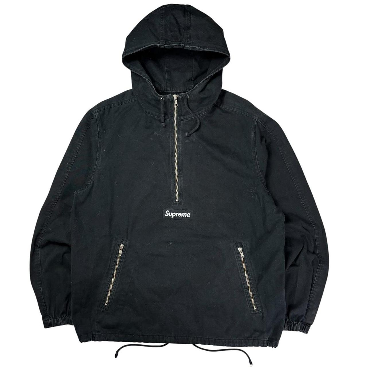 Supreme box logo twill anorak pullover jacket (M)