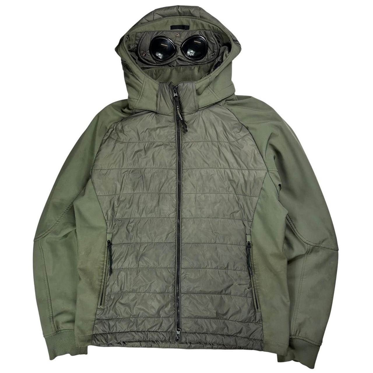 CP company soft shell puffer hybrid goggle jacket (XXL)