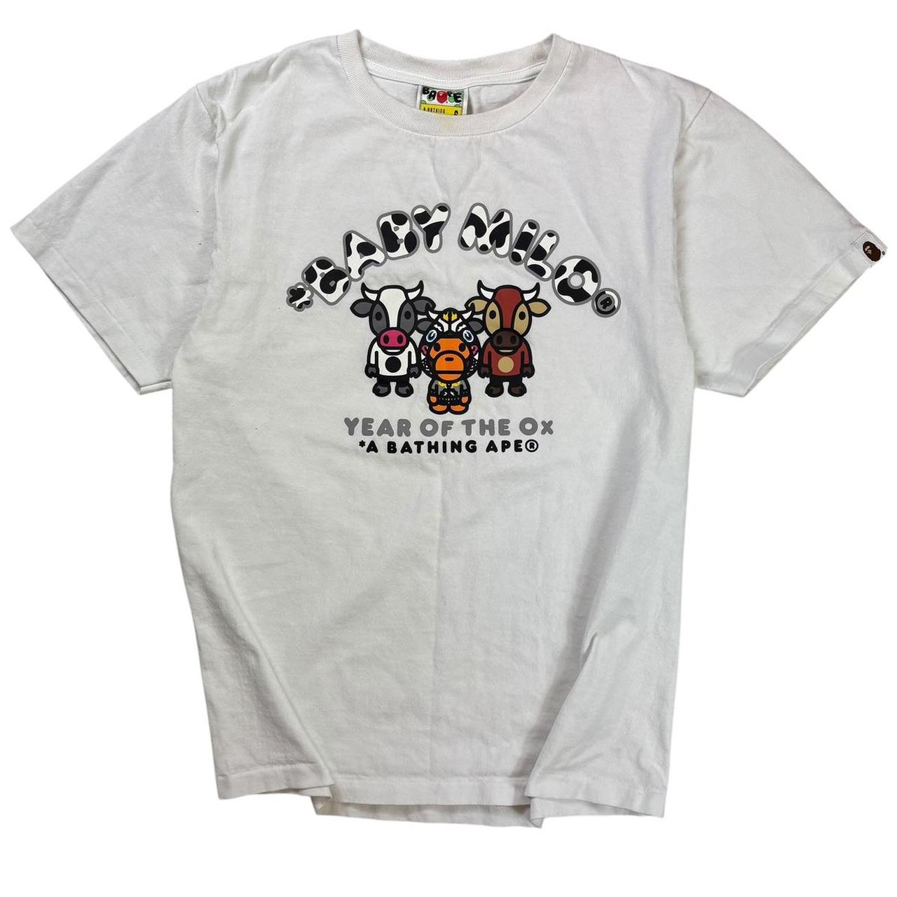 Bape ‘Year of the Ox’ white T shirt (S)