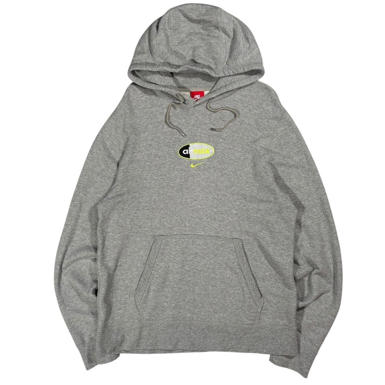 grey and neon nike hoodie