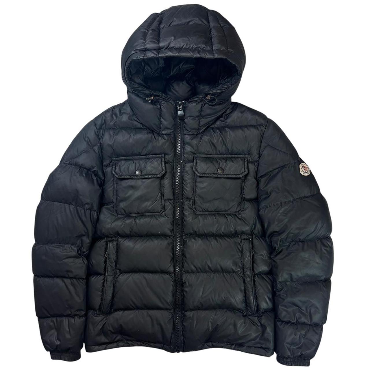 Moncler black morane Giubbotto down puffer jacket (S)