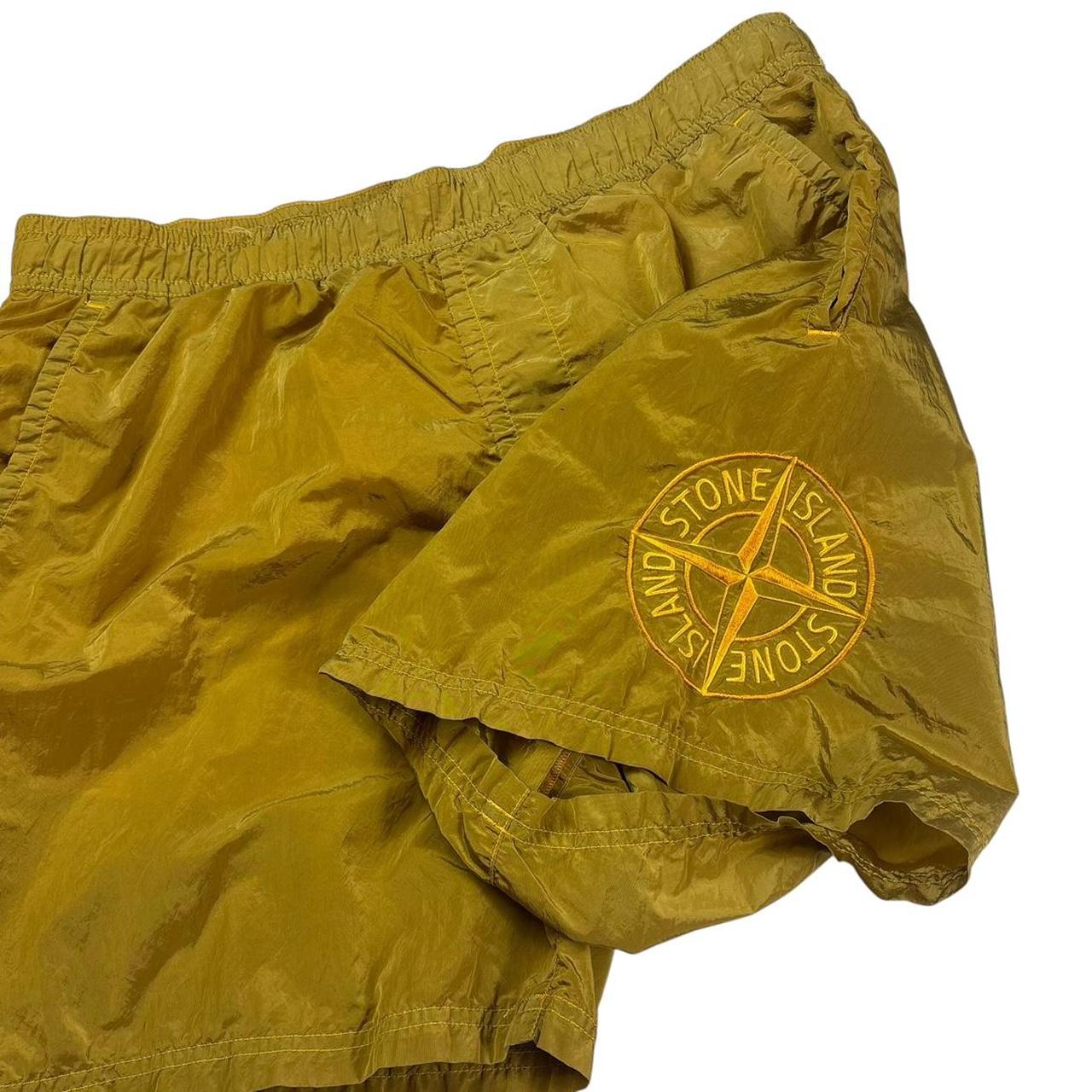 Stone island nylon metal shimmer swimming shorts (L)