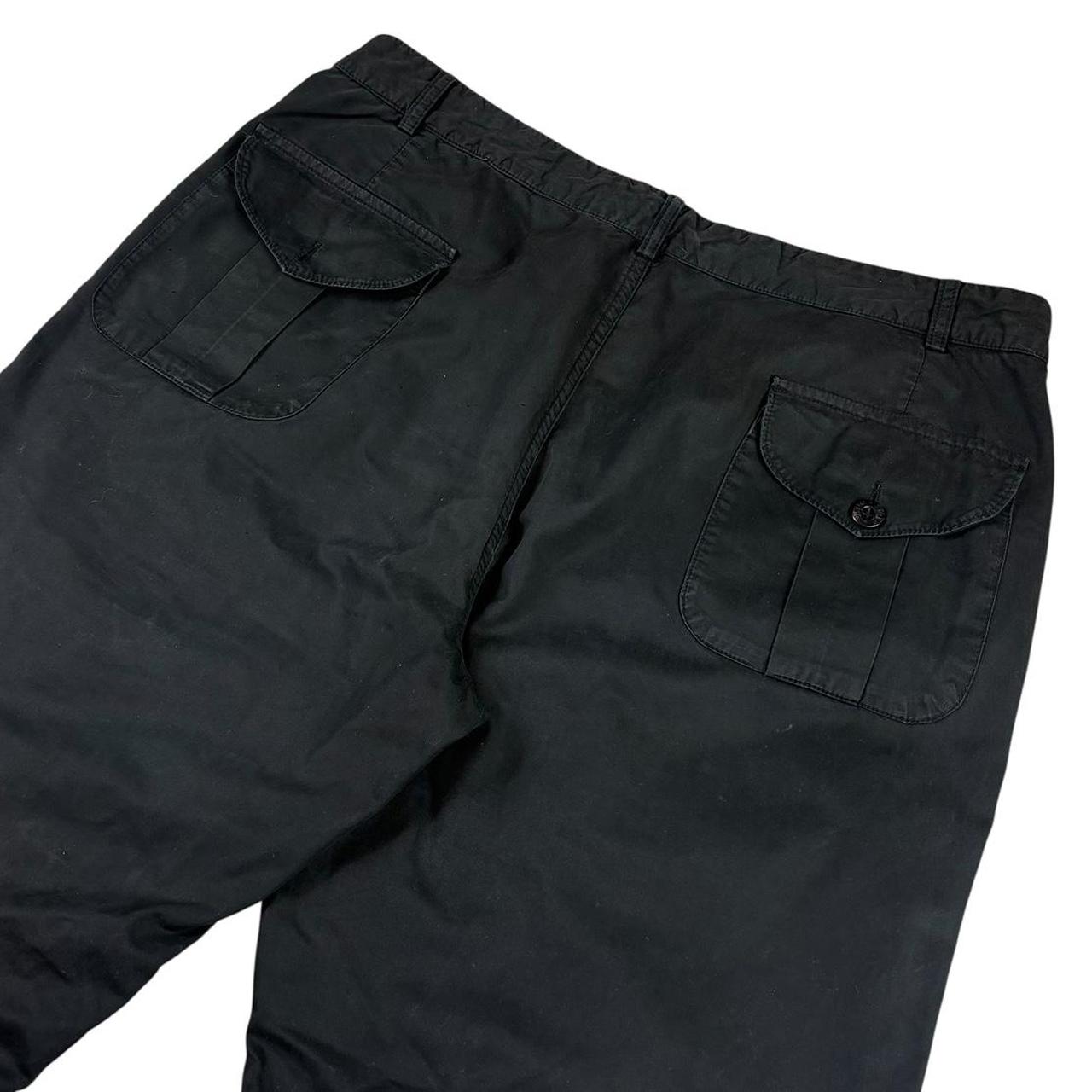 Stone island AW 2001 black cargo pocket trousers (M)