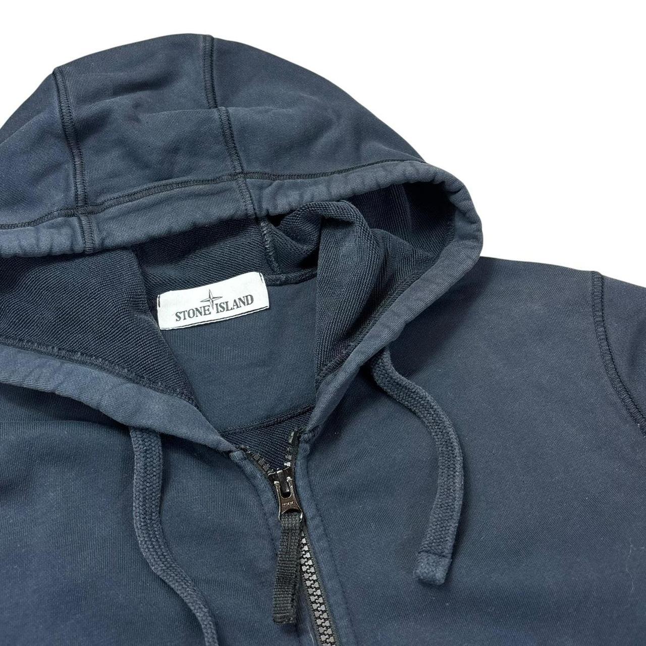 Stone island navy zip up hoodie (S)