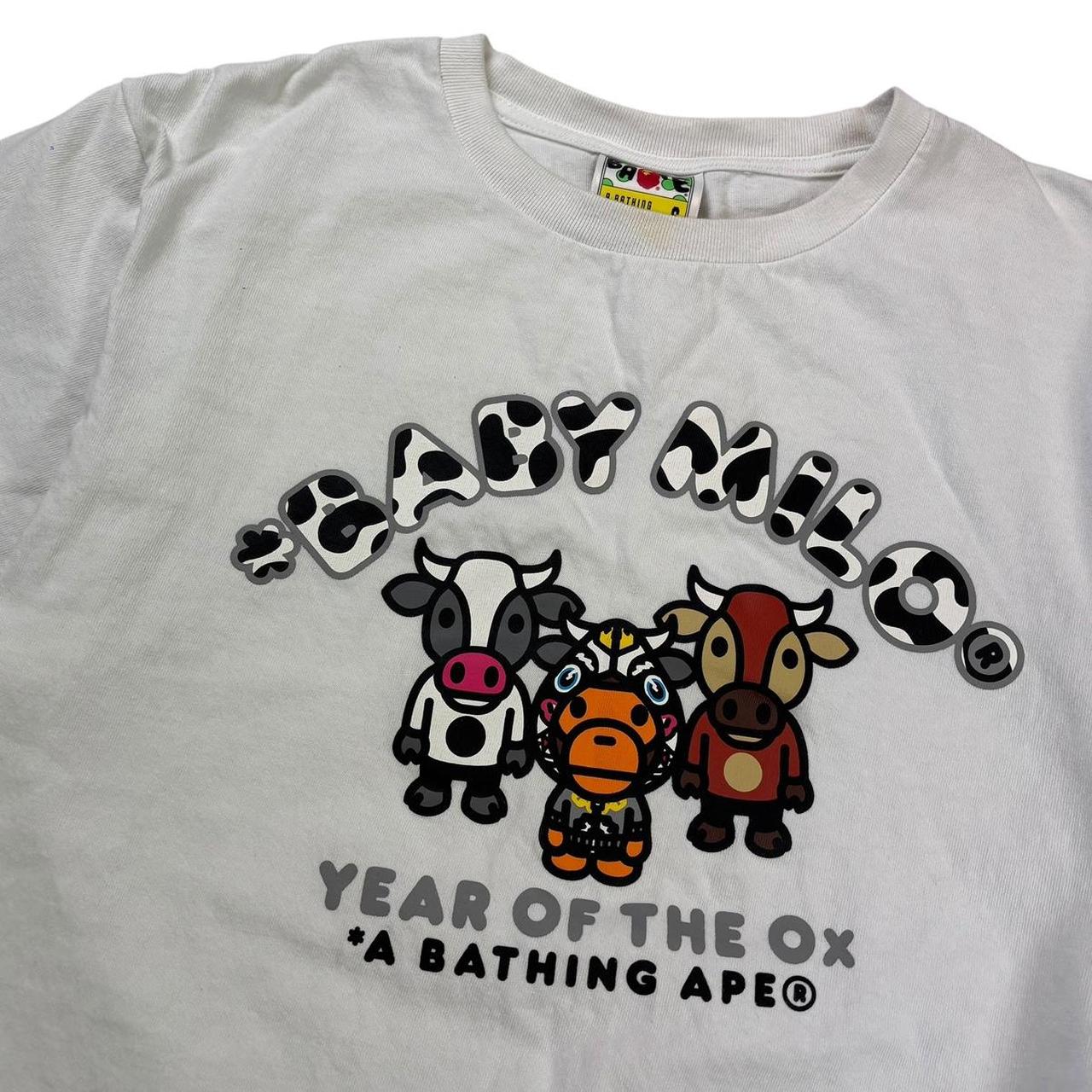Bape ‘Year of the Ox’ white T shirt (S)