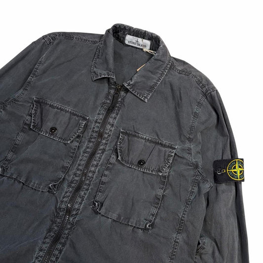 Stone island double pocket canvas overshirt jacket (M)