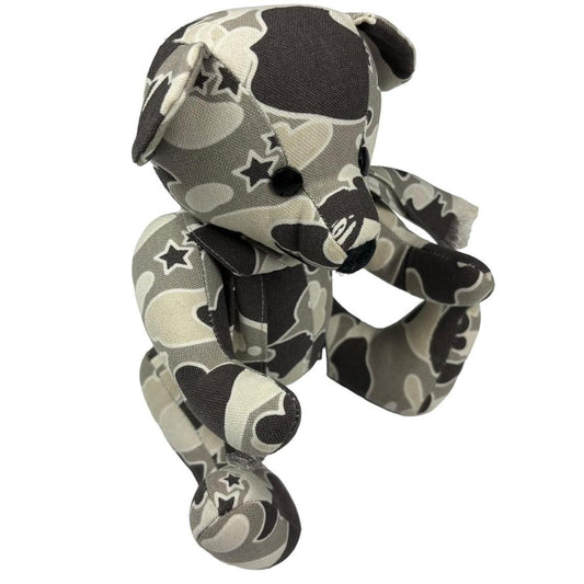 Bape 2001 grey camouflage teddy bear