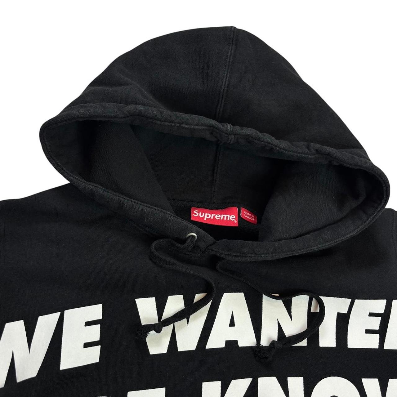 Supreme Known as black pullover hoodie (M)