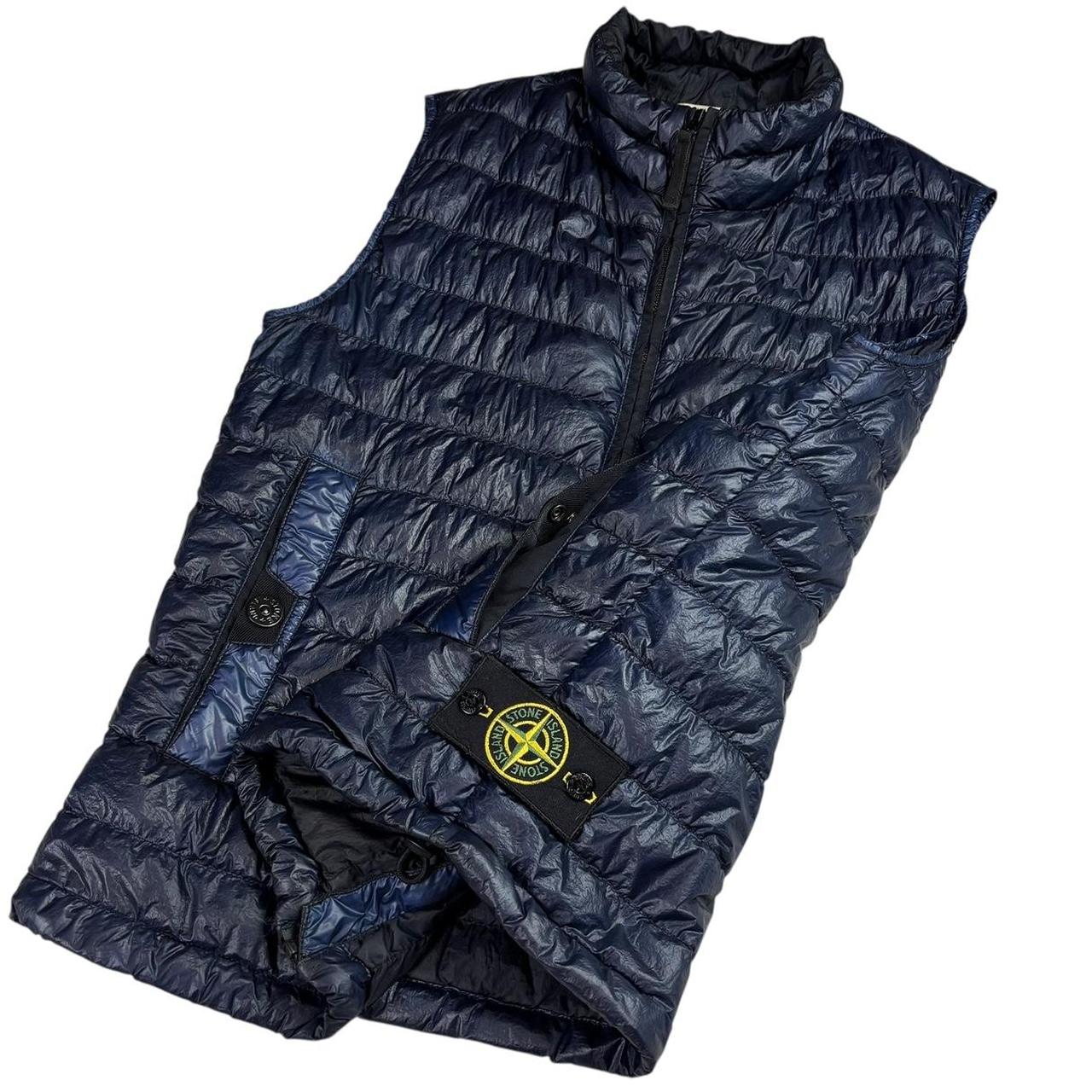Stone island garment dyed down puffer gilet (S)