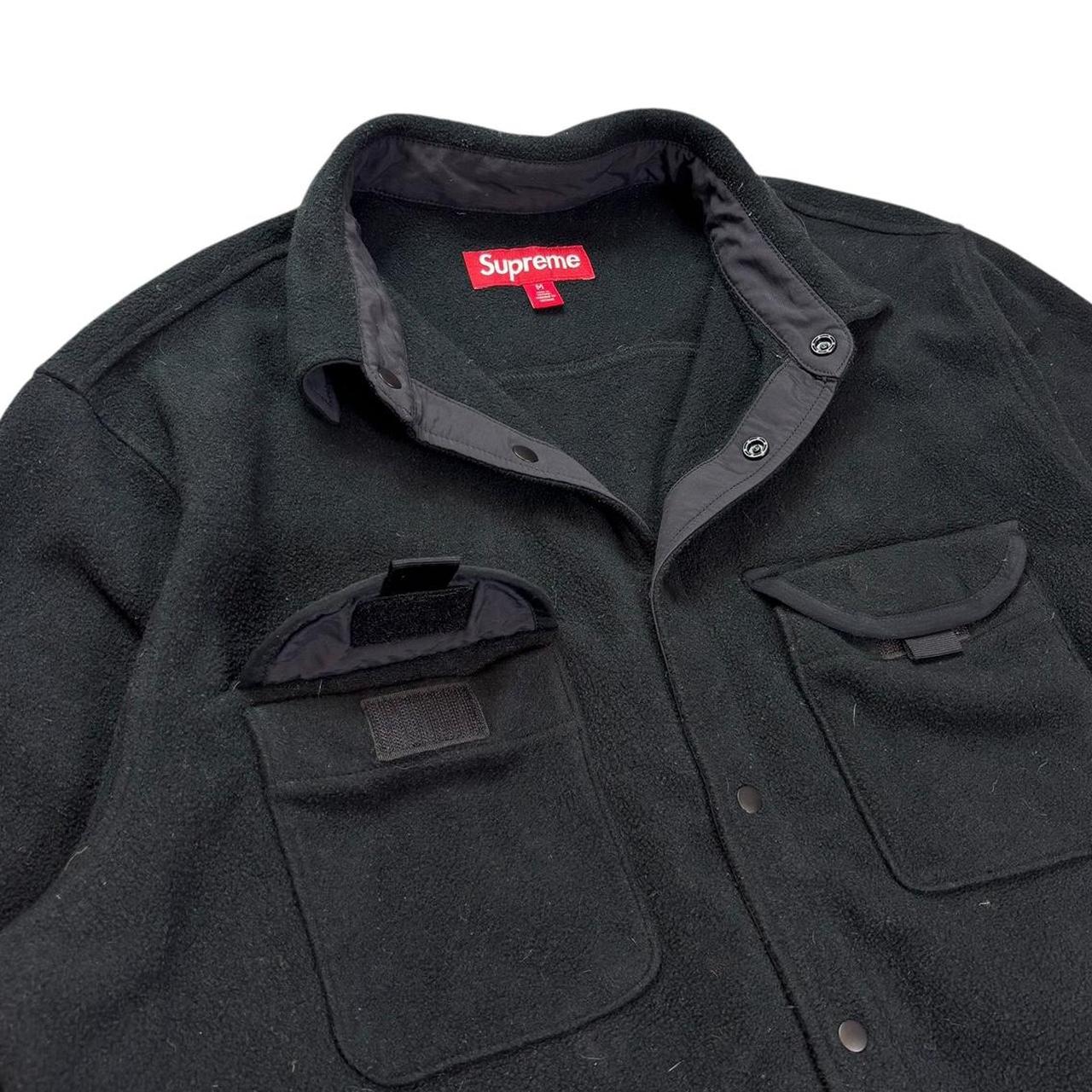 Supreme polartec spellout overshirt jacket (M)