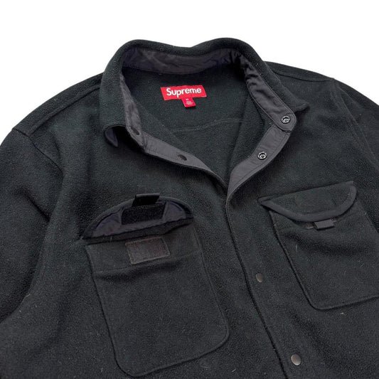 Supreme polartec spellout overshirt jacket (M)