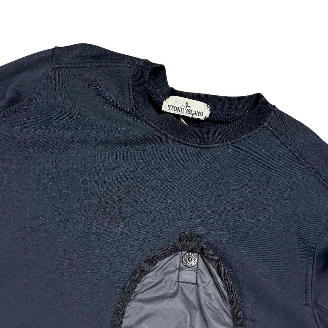 Stone island navy pullout sweatshirt (M)