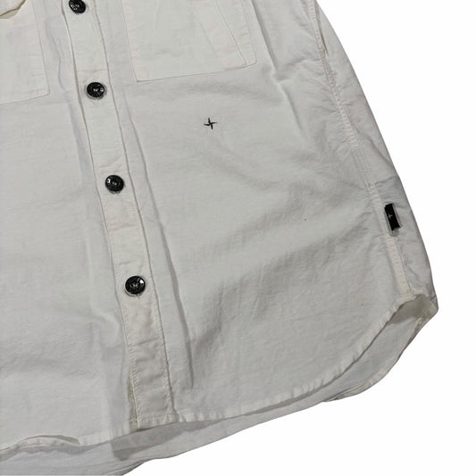 Stone island button up shirt (L)
