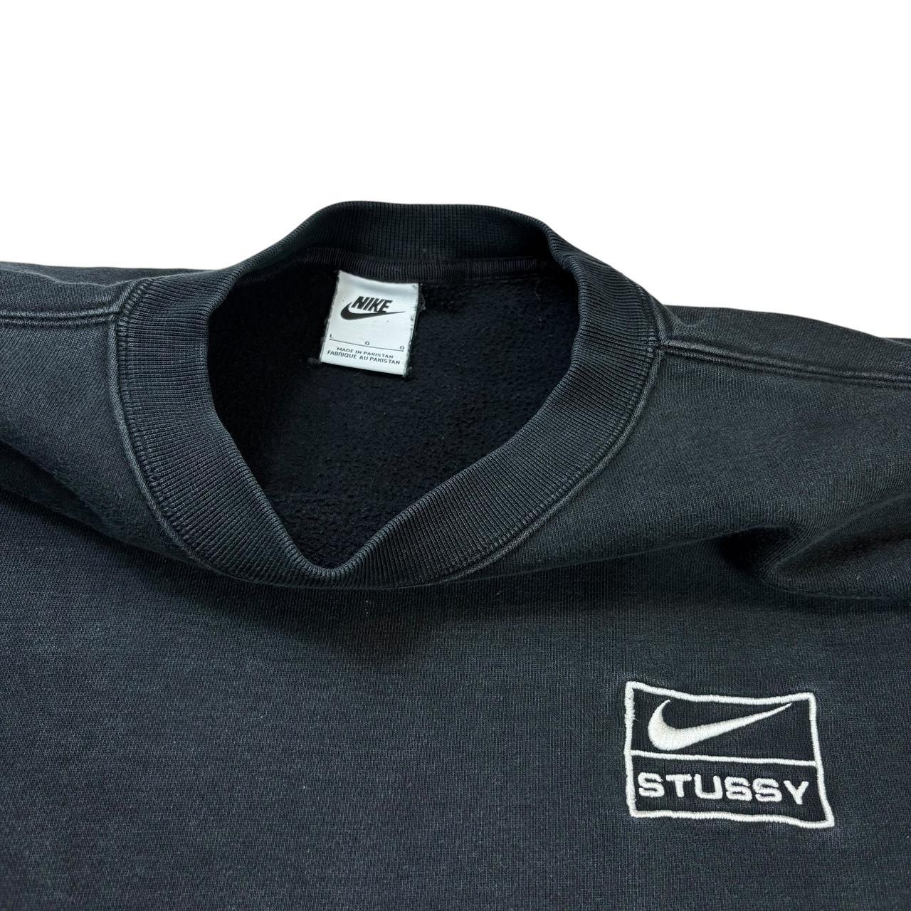Nike x Stussy black pullover sweatshirt (L)