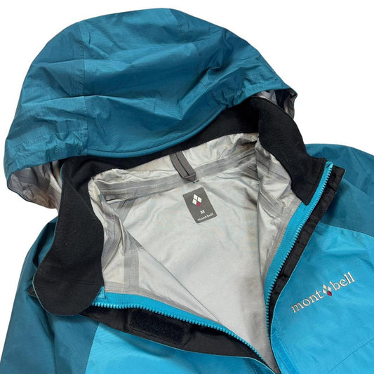Montbell two tone blue windbreaker jacket (M)