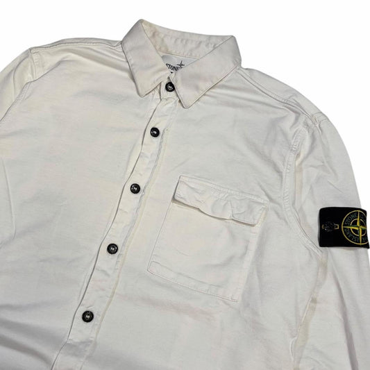 Stone island button up overshirt (L)