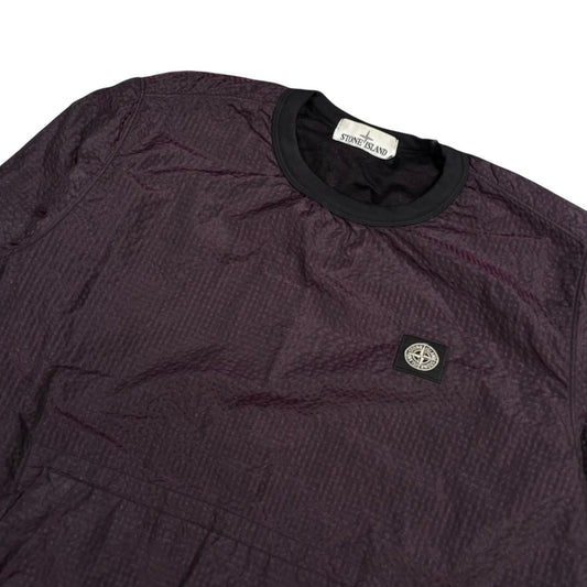Stone island nylon metal 3D effect pullover sweatshirt (M)