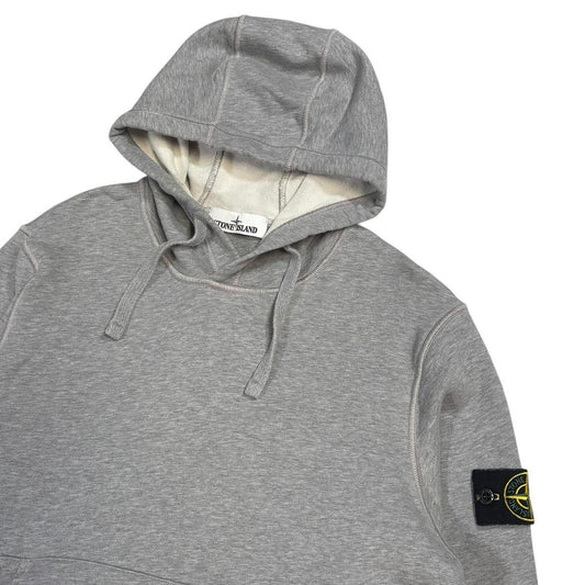 Stone island grey pullover hoodie (M)