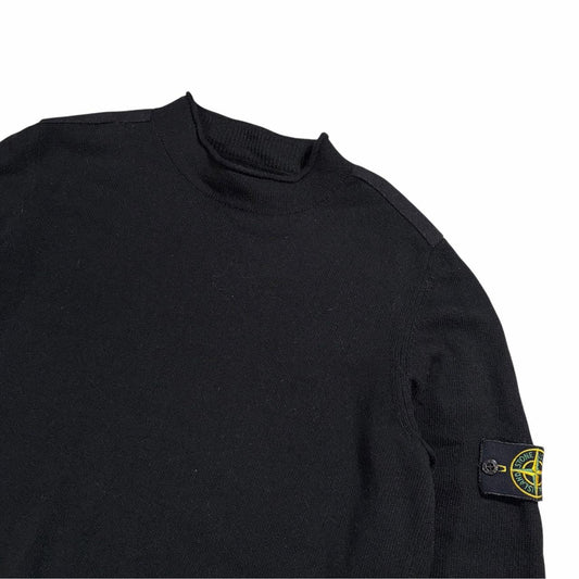 Stone island mock neck knit pullover sweatshirt (XL)