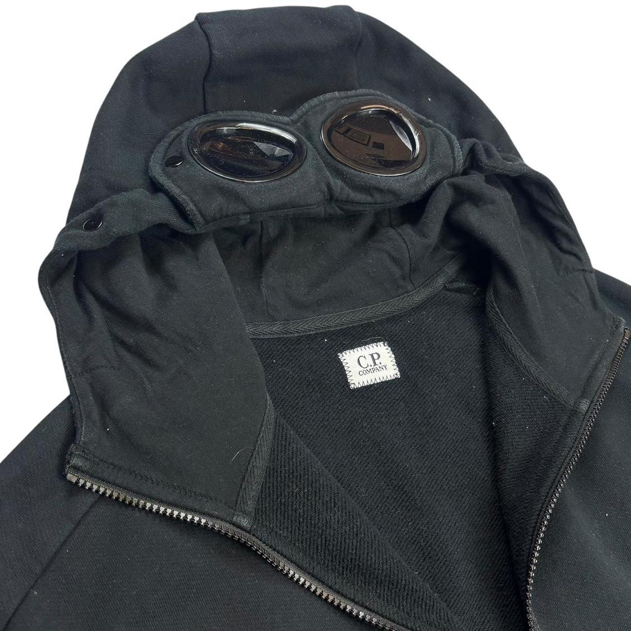 CP company navy zip up goggle hoodie (S)