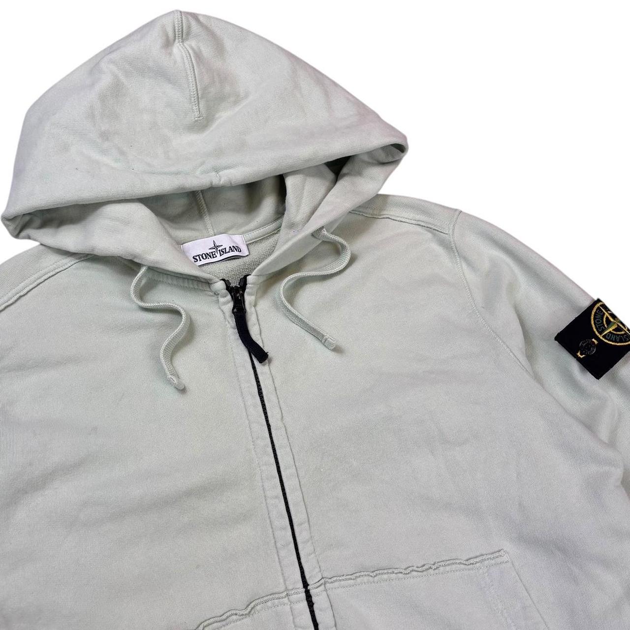 Stone island zip up hoodie (L)