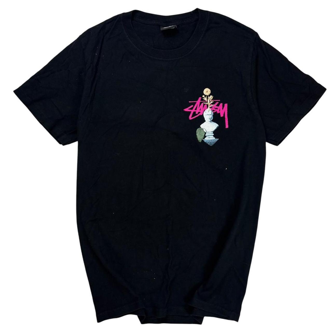 Stussy black graphic T shirt (S)