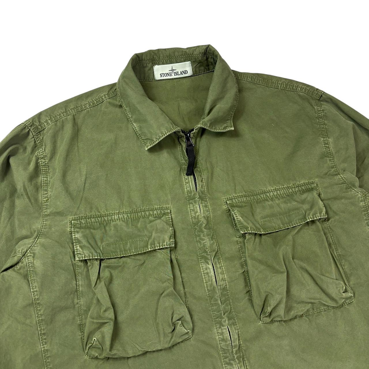 Stone island double pocket canvas overshirt jacket (XL)