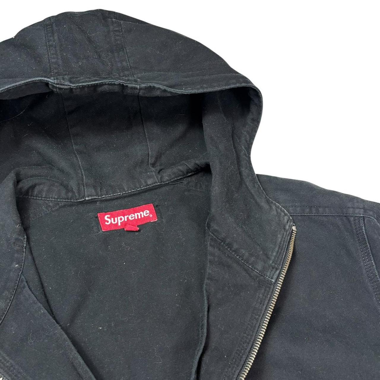 Supreme box logo twill anorak pullover jacket (M)