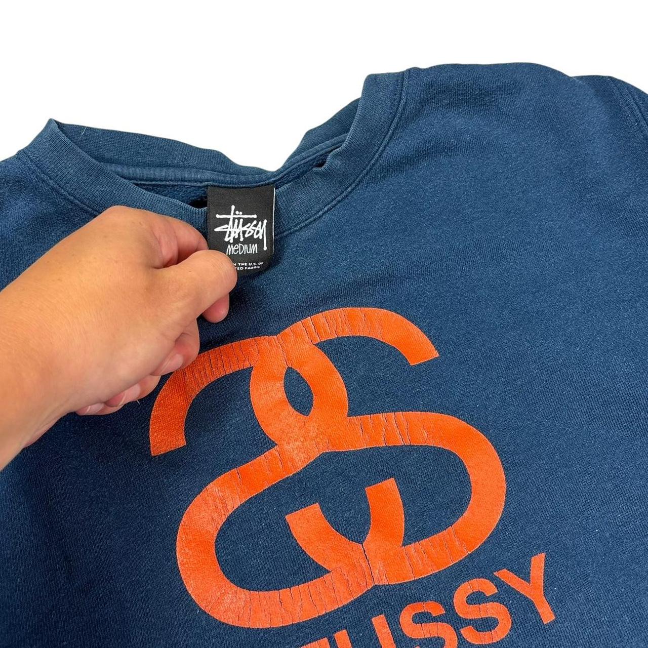Stussy blue pullover sweatshirt (M)