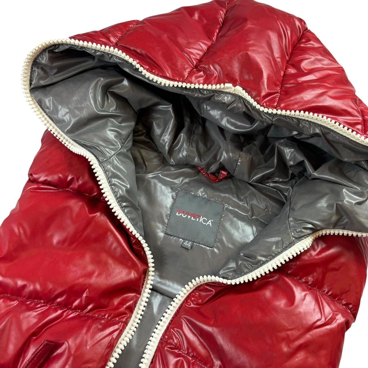 Duvetica red down gilet (S)