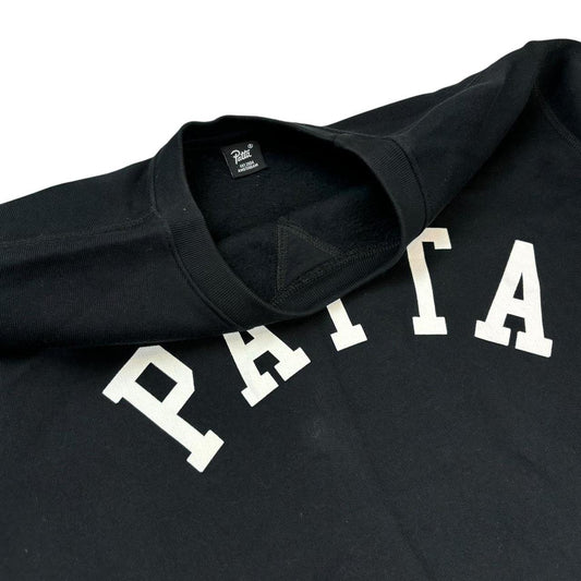 Patta black spellout pullover sweatshirt (L)