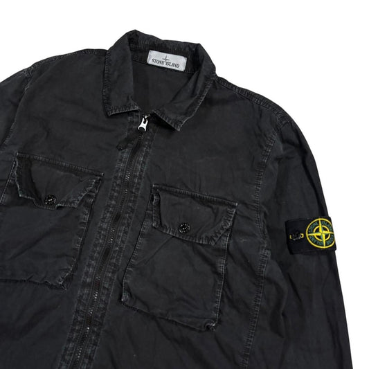Stone island double pocket canvas overshirt jacket (M)