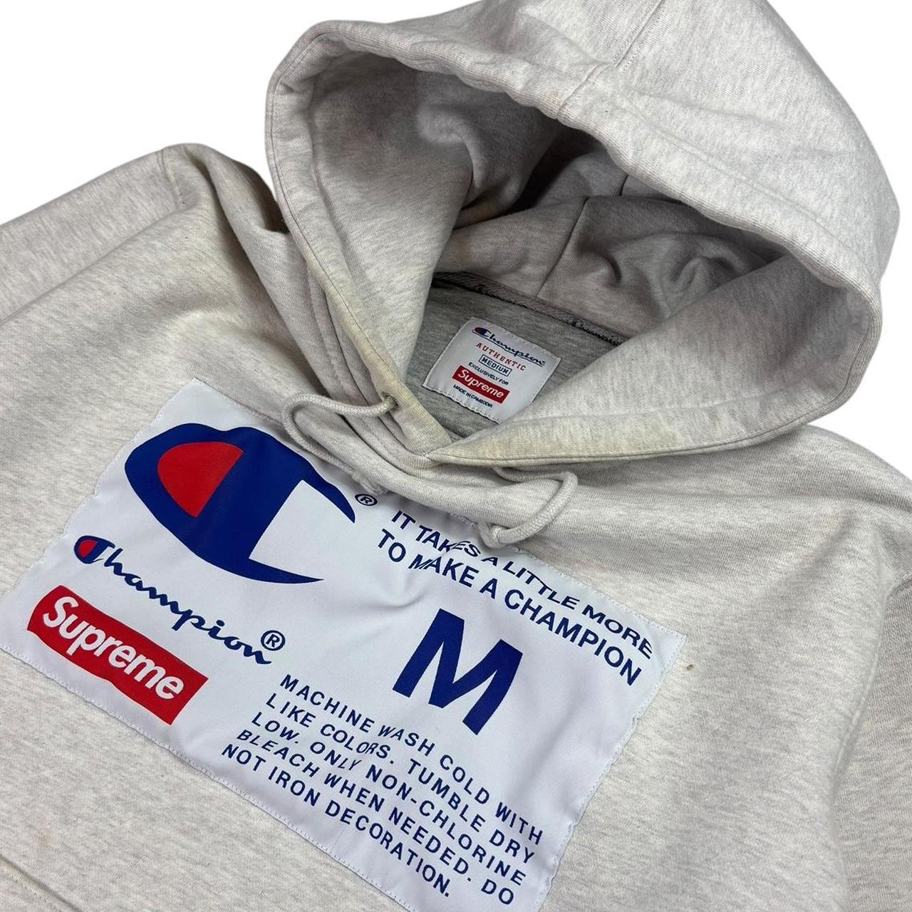 Supreme x Champion thick pullover hoodie (M)