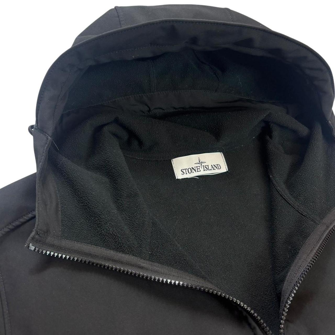 Stone island black soft shell jacket (S)