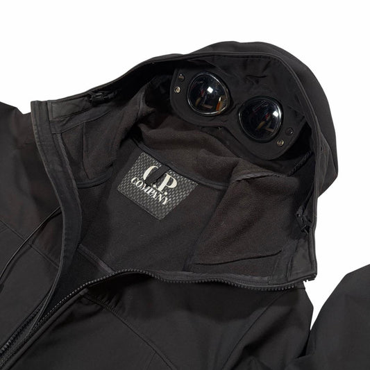 CP Company black soft shell goggle jacket (XL)