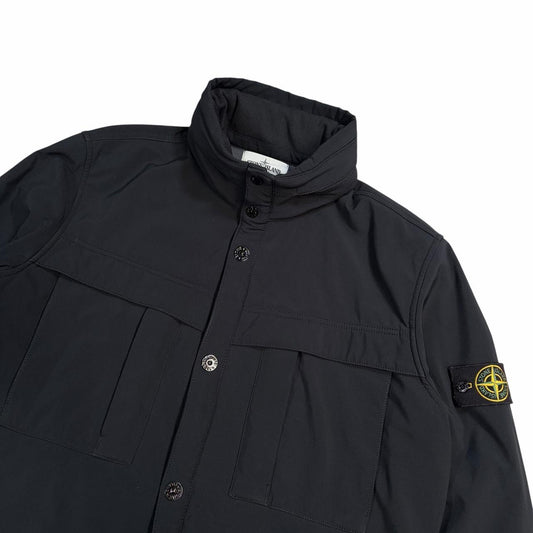 Stone island soft shell jacket with concealable hood (XXL)