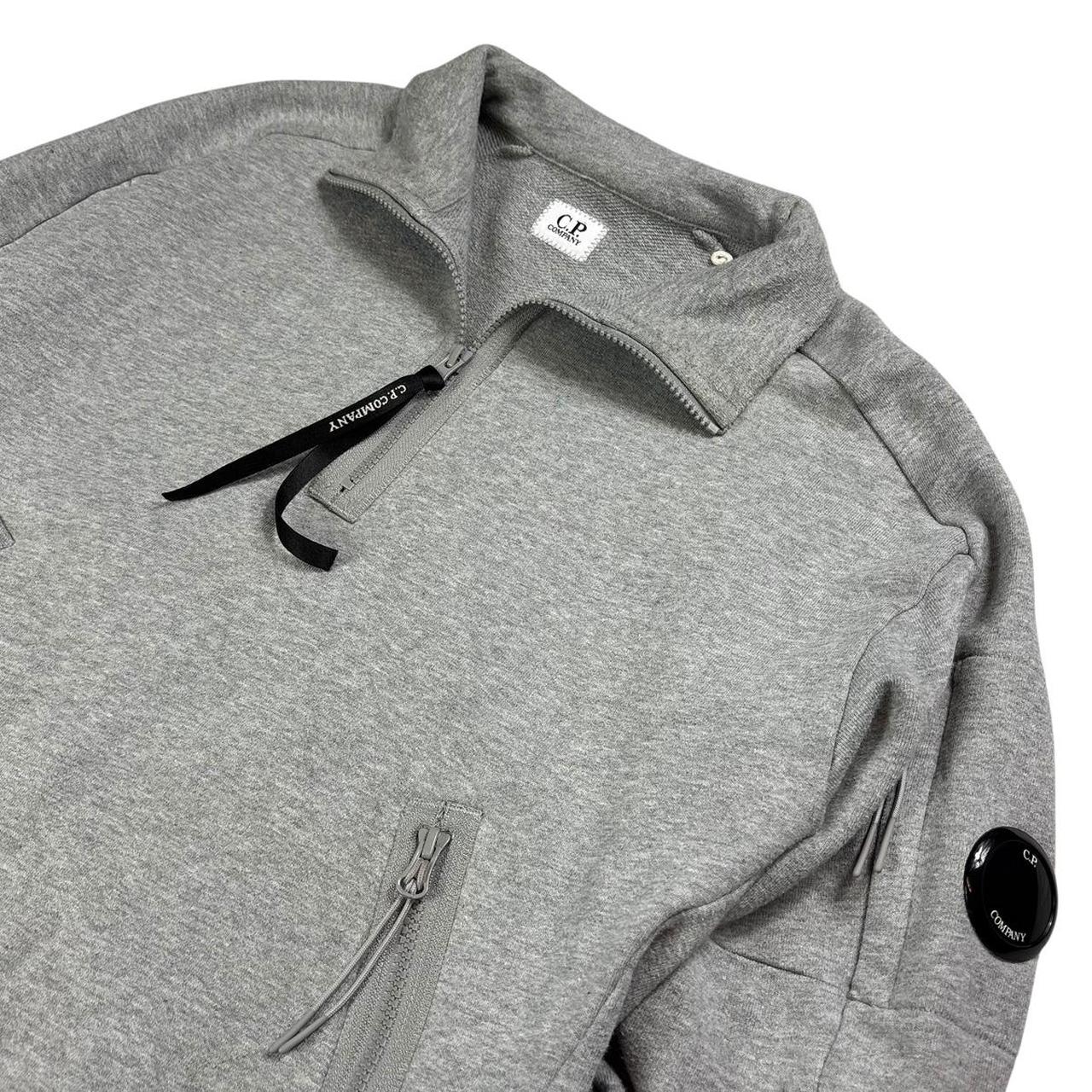 CP company grey quarter zip sweatshirt (S)