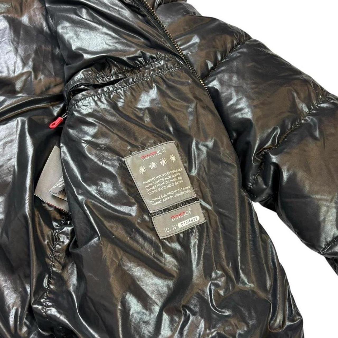 Duvetica black full zip down puffer jacket (L)