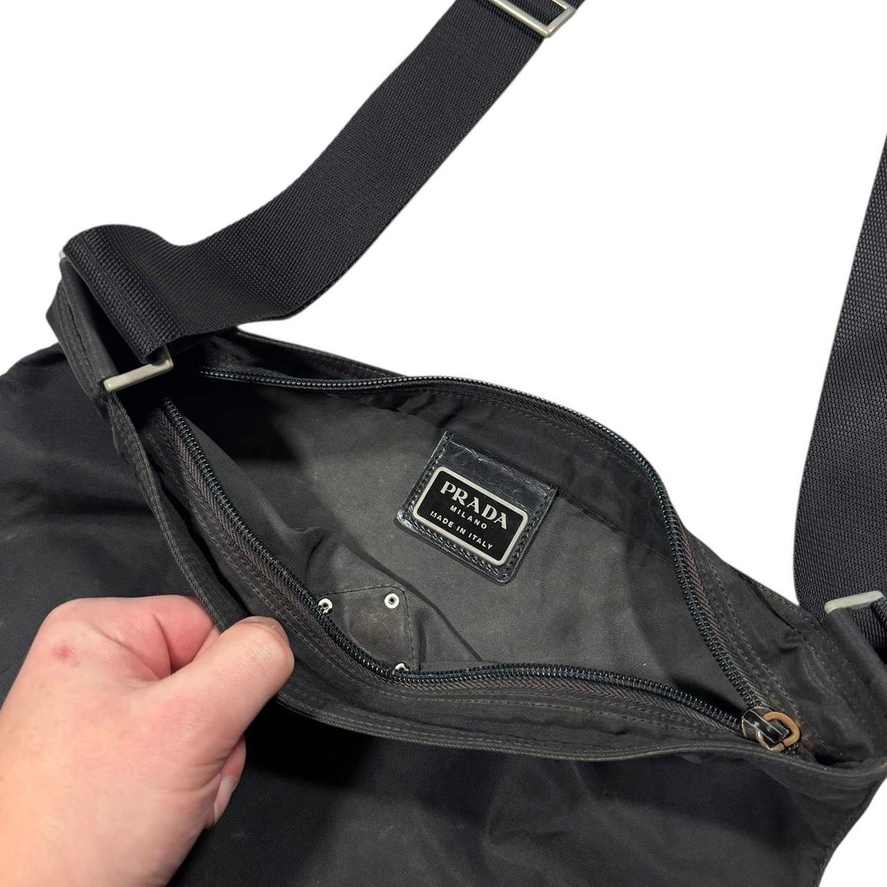 Prada black crossbody side bag