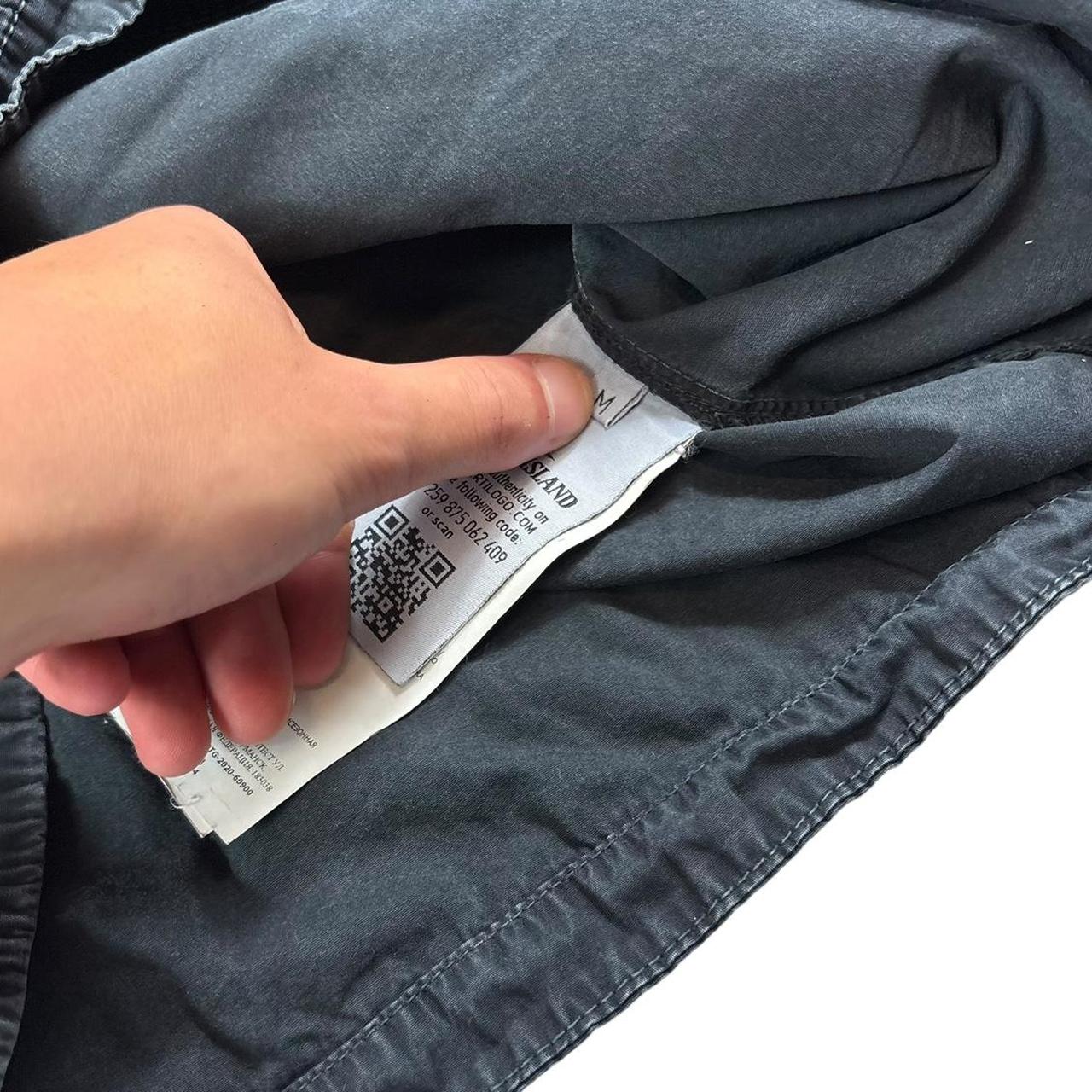 Stone island navy canvas overshirt jacket (M)
