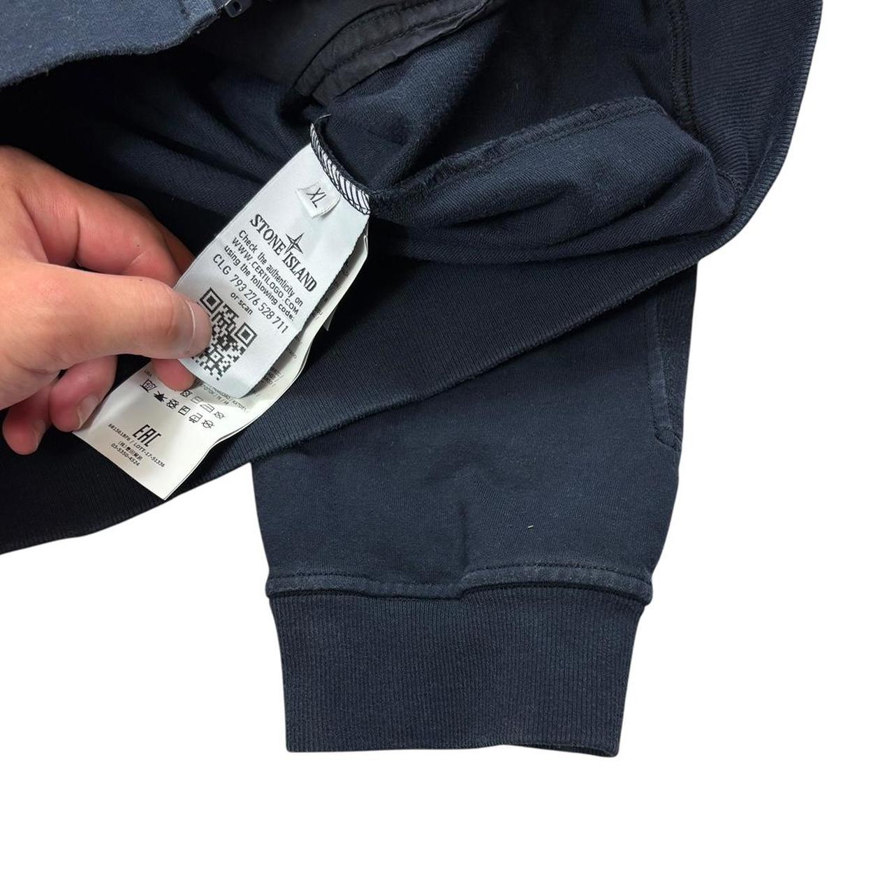 Stone island navy ghost piece utility zip up sweatshirt (XL)