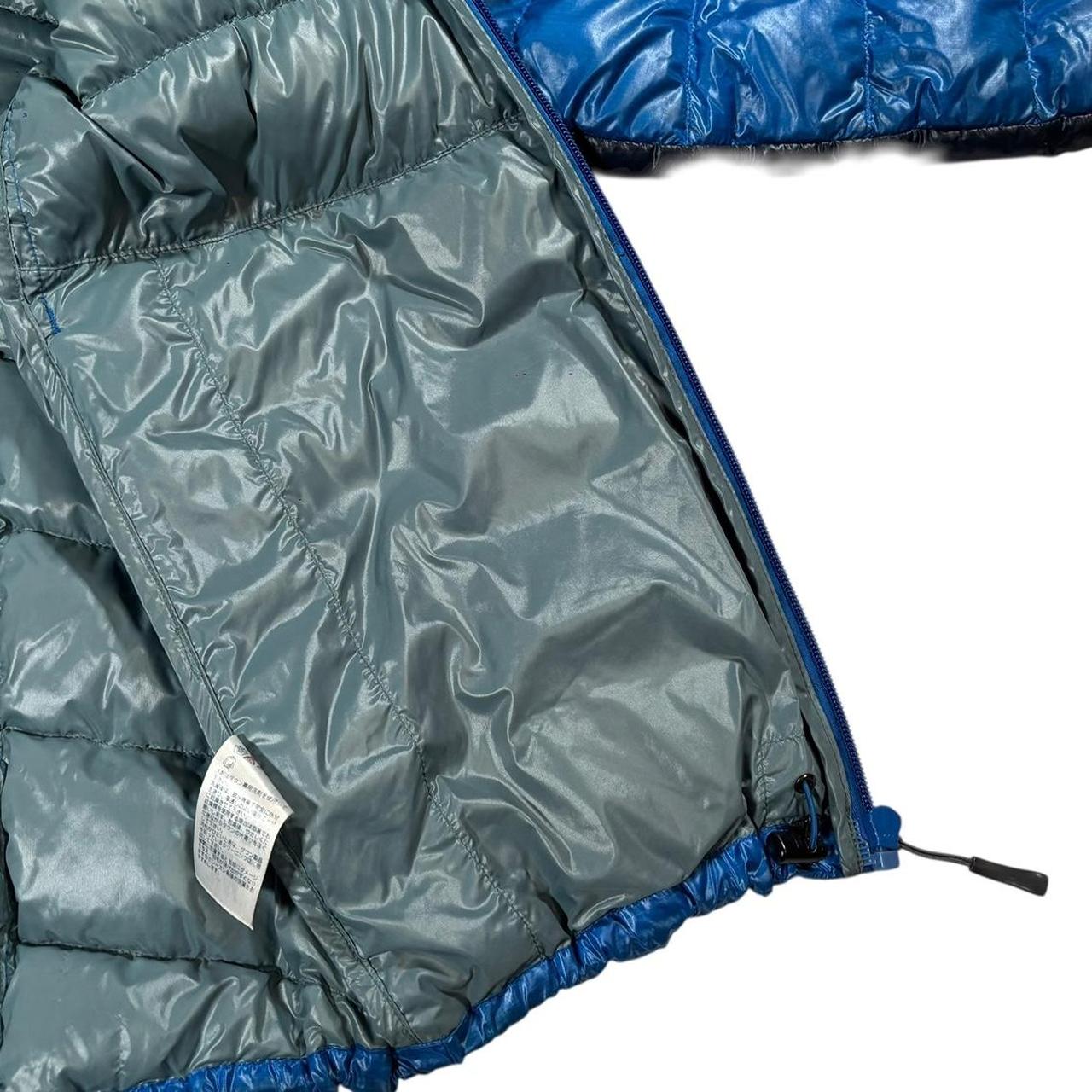 Montbell two tone blue down puffer jacket (L)
