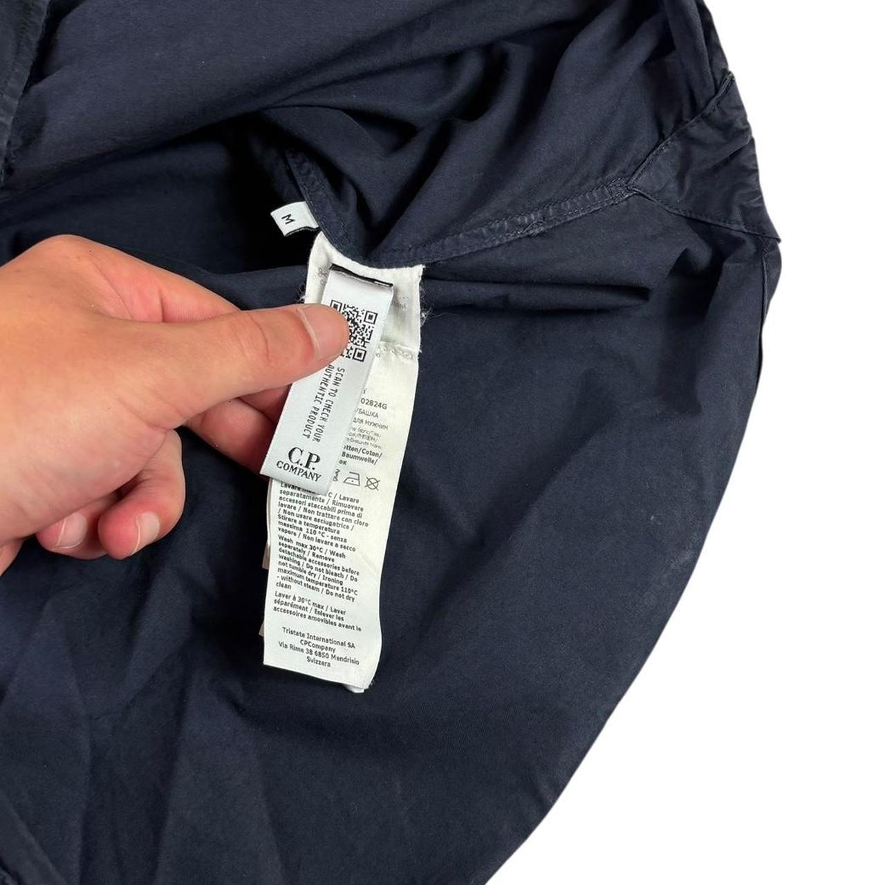 CP company navy single pocket overshirt jacket (M)