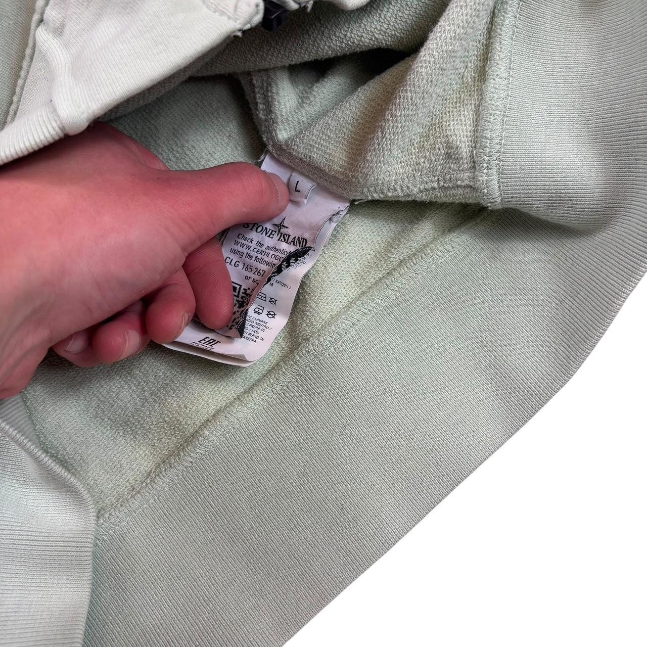 Stone island zip up hoodie (L)