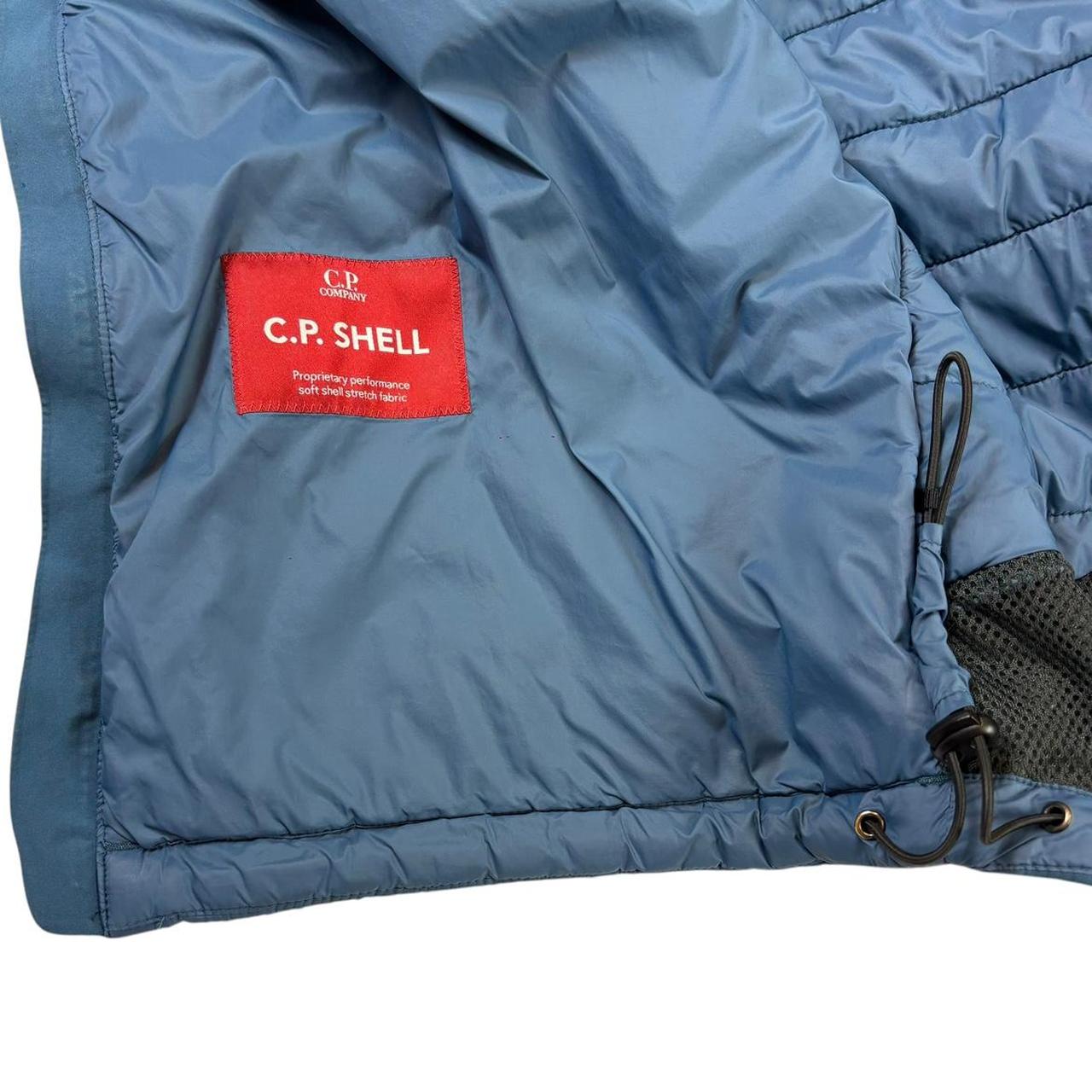 CP company blue goggle down gilet (XXL)